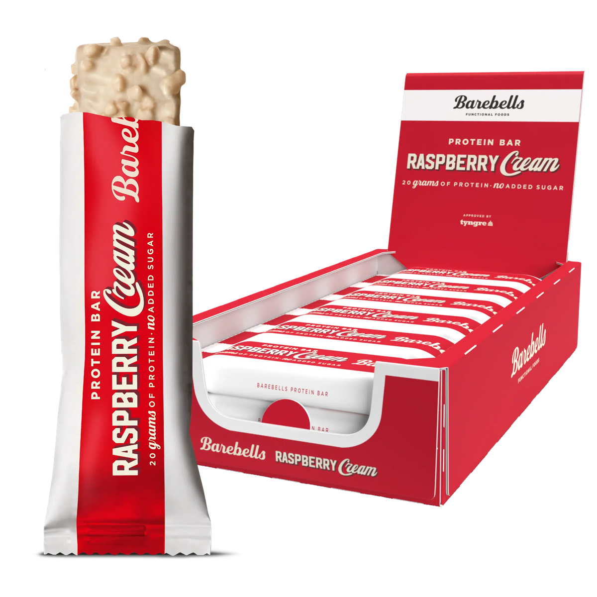 Barebells Raspberry Cream Protein Bar 12 x 55g - Out of Date